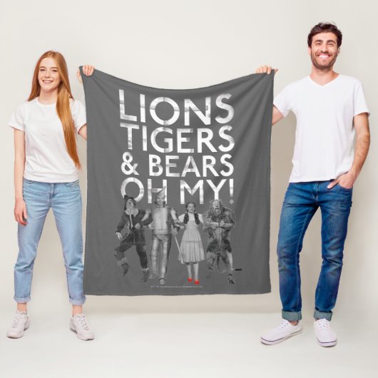 オズの魔法使い™ | Lions Tigers & Bears Oh My! フリースブランケット (インサイチュ)