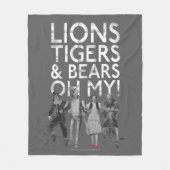 オズの魔法使い™ | Lions Tigers & Bears Oh My! フリースブランケット (正面)