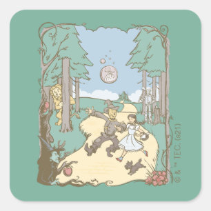 オズの魔法使い™   Storybook Yellow Brick Road スクエアシール