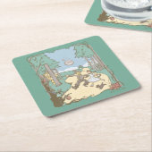オズの魔法使い™ | Storybook Yellow Brick Road スクエアペーパーコースター (アングル)