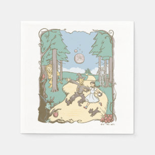 オズの魔法使い™ Storybook Yellow Brick Road スタンダードカクテルナプキン