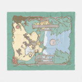 オズの魔法使い™ | Storybook Yellow Brick Road フリースブランケット (正面(横))
