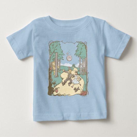 オズの魔法使い™ | Storybook Yellow Brick Road ベビーTシャツ (正面)