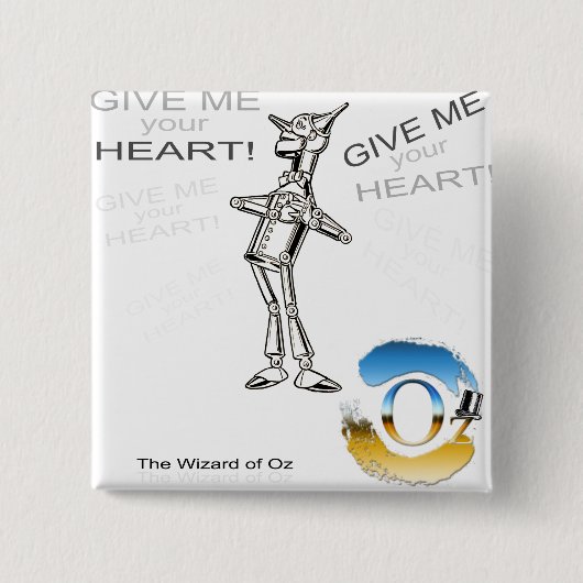 オズの魔法使い- woodnan錫-イラストレーション 缶バッジ (正面)