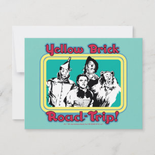 オズの魔法使い™ Yellow Brick Road trip! ノートカード