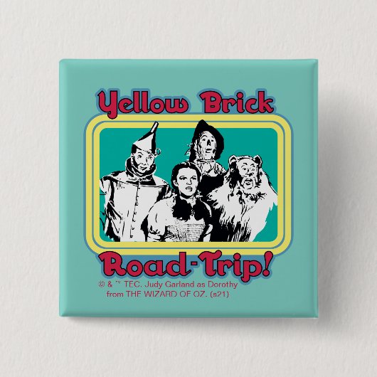 オズの魔法使い™ | Yellow Brick Road trip! 缶バッジ (正面)