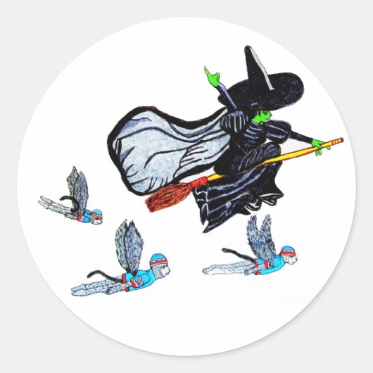 オズもしよ考え私は悪い魔女だ ラウンドシール (正面)
