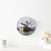 オズウェゴウェストピアヘッド光時計 ラウンド壁時計 (ホーム)