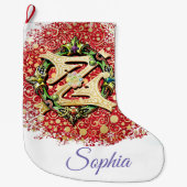 オズクラシッククリスマスストッキングの魔法使い ラージクリスマスストッキング (正面)