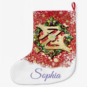 オズクラシッククリスマスストッキングの魔法使い ラージクリスマスストッキング (裏面)