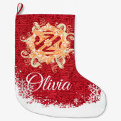 オズクラシッククリスマスストッキングの魔法使い ラージクリスマスストッキング (正面)