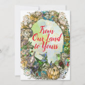 オズクラシックファミリークリスマスの魔法使い ノートカード (正面)