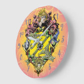 オズクラシック・キッドの壁時計の魔法使い ラージ壁時計 (傾斜)