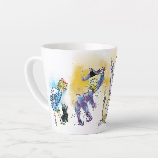 オズコーヒーラテマグカップの魔法使い カフェラテマグ (左アングル)