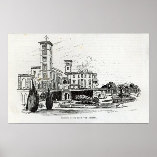 オズボーン・ハウス・from the Grounds ポスター (正面)