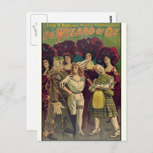 オズミュージカルヴィンテージのウィザード1903 ポストカード (正面/裏面)