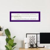 オズモピエモンラインスクロール ポスター (ホームオフィス)