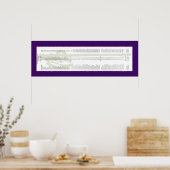 オズモピエモンラインスクロール ポスター (キッチン)