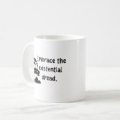オズワルドは恐れている：実存的危機 コーヒーマグカップ (正面左)