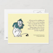 オズ勇気付けられる葉書のウィザード ポストカード (正面/裏面)