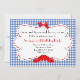 オズ招待状のギンガムルビースリッパーズウィザード 招待状