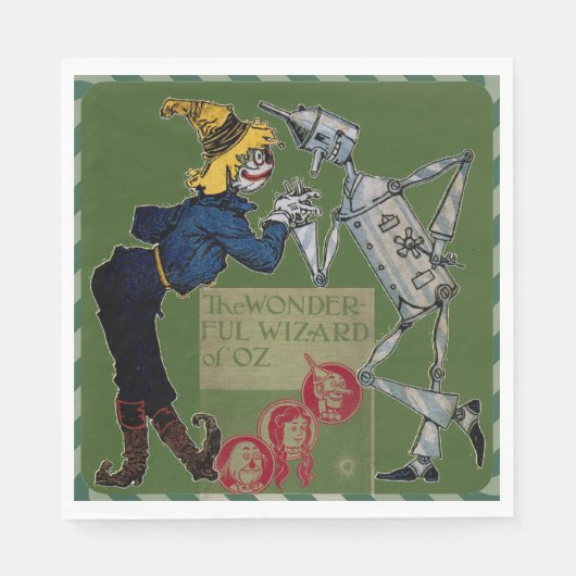 オズ紙ナプキンの魔法使い スタンダードランチョンナプキン (正面)