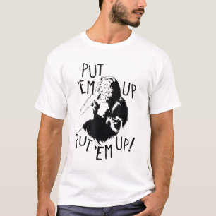 オズ臆病ライオンの魔法使いがエムを引き上げる Tシャツ
