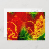 オズ臆病ライオン葉書の素敵な魔法使い ポストカード (正面/裏面)