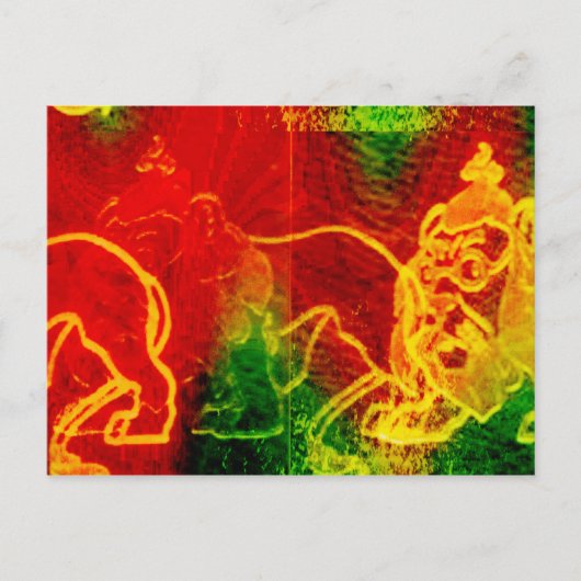 オズ臆病ライオン葉書の素敵な魔法使い ポストカード (正面)