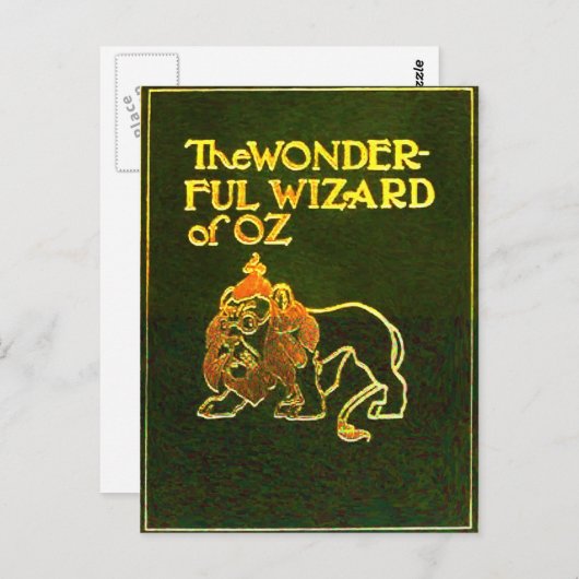 オズ臆病ライオン葉書の素敵な魔法使い ポストカード (正面/裏面)