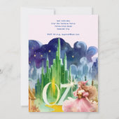 オズ誕生日グッドウィッチ誕生日 招待状 (裏面)