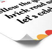 オズ誕生日パーティーのかわいい魔法使いのサイン ポスター (角)