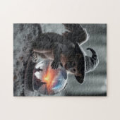 オズ邪悪なサルのウィザー飛んでいるド ジグソーパズル (横)