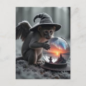 オズ邪悪なサルのウィザー飛んでいるド ポストカード (正面)