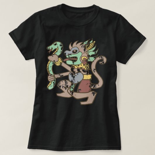 オズ邪悪な魔女のオズ猿の魔法使い飛んでいる Tシャツ (デザイン正面)