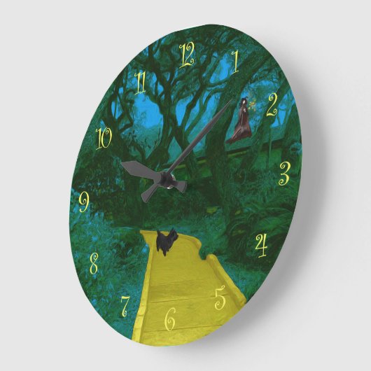 オズ黄色いれんがの道へ ラージ壁時計 (傾斜)