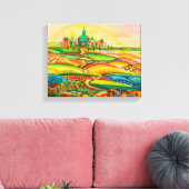 オズ・アート作品のウィザード キャンバスプリント (インサイチュ (リビング))