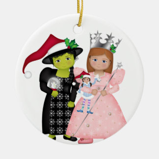 オズ – ソメージークリスマスグリンダと邪悪な魔女 セラミックオーナメント