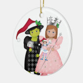 オズ – ソメージークリスマスグリンダと邪悪な魔女 セラミックオーナメント (左)