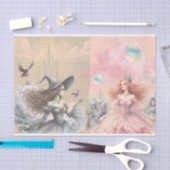 オズ・デコパージュの邪悪な魔女とガリンダの魔法使い 薄葉紙 (クラフト)