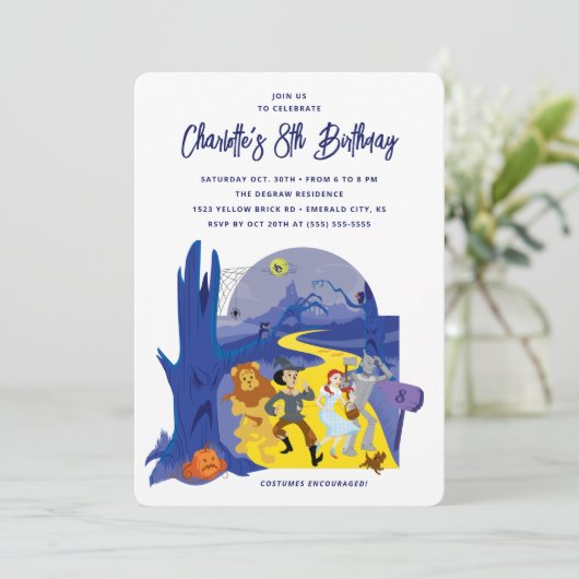 オズ・ハロウィーン誕生日パーティーのウィザード 招待状 (スタンド正面)