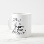 オズ・ワンド・に沿って力を持っカスタムた コーヒーマグカップ (正面左)