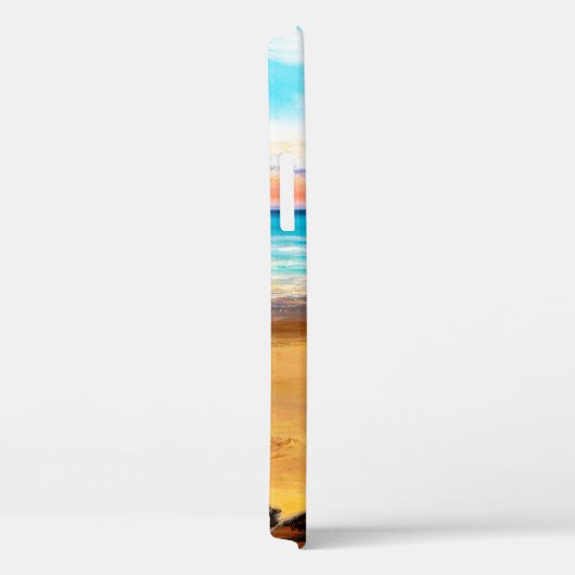  オセアの上にある美しい金色の夕日の油絵 Case-Mate iPhoneケース (裏面 / 右)