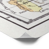 オセアニアとオーストララシアの民族地図 ポスター (角)