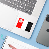 オセアニアのメラネシア・メリアム州旗 シール (ノートパソコンとiPhone)