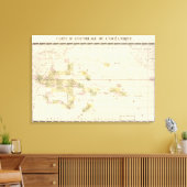 オセアニアの組立地図 キャンバスプリント (インサイチュ (リビング))