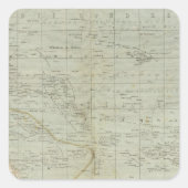 オセアニア地図 スクエアシール (正面)