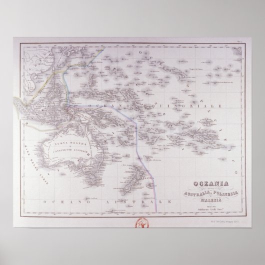 オセアニア（オーストラリア、ポリネシア、マレーシア） ポスター (正面)