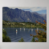 オセアニア、ニュージーランド、南アイランド、クイーンズウォン。 ポスター (正面)