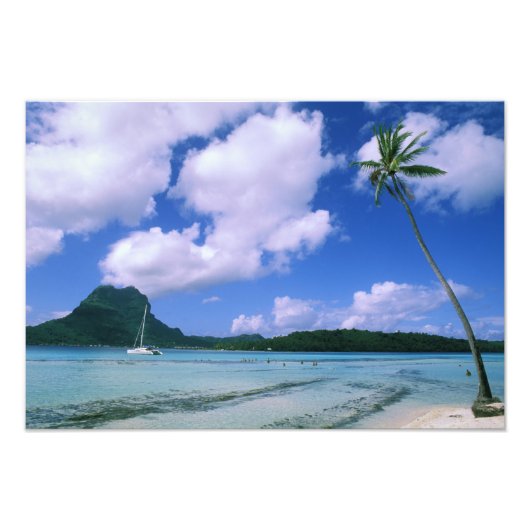 オセアニア、フランスのポリネシア、タヒチ。ビュー フォトプリント            (正面)